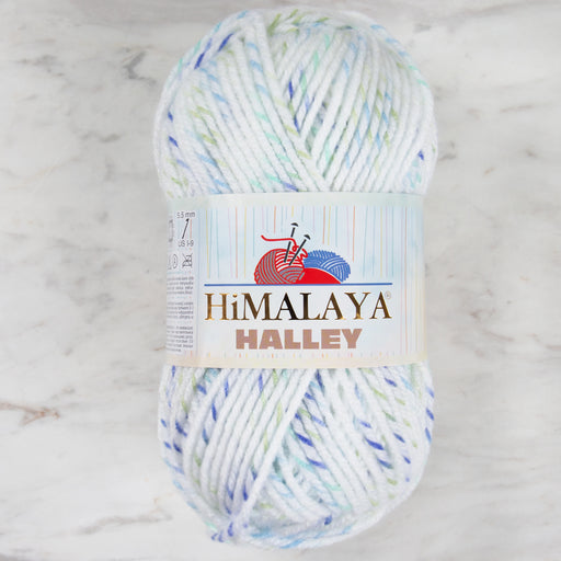 Himalaya Halley Beyaz Benekli El Örgü İpi - 78017