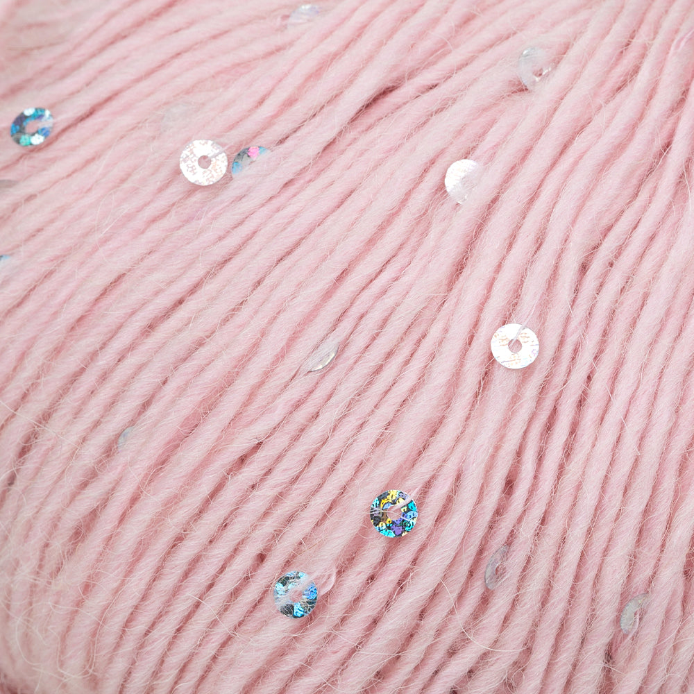 Himalaya Pınar Pullu Pembe El Örgü İpi - 61203