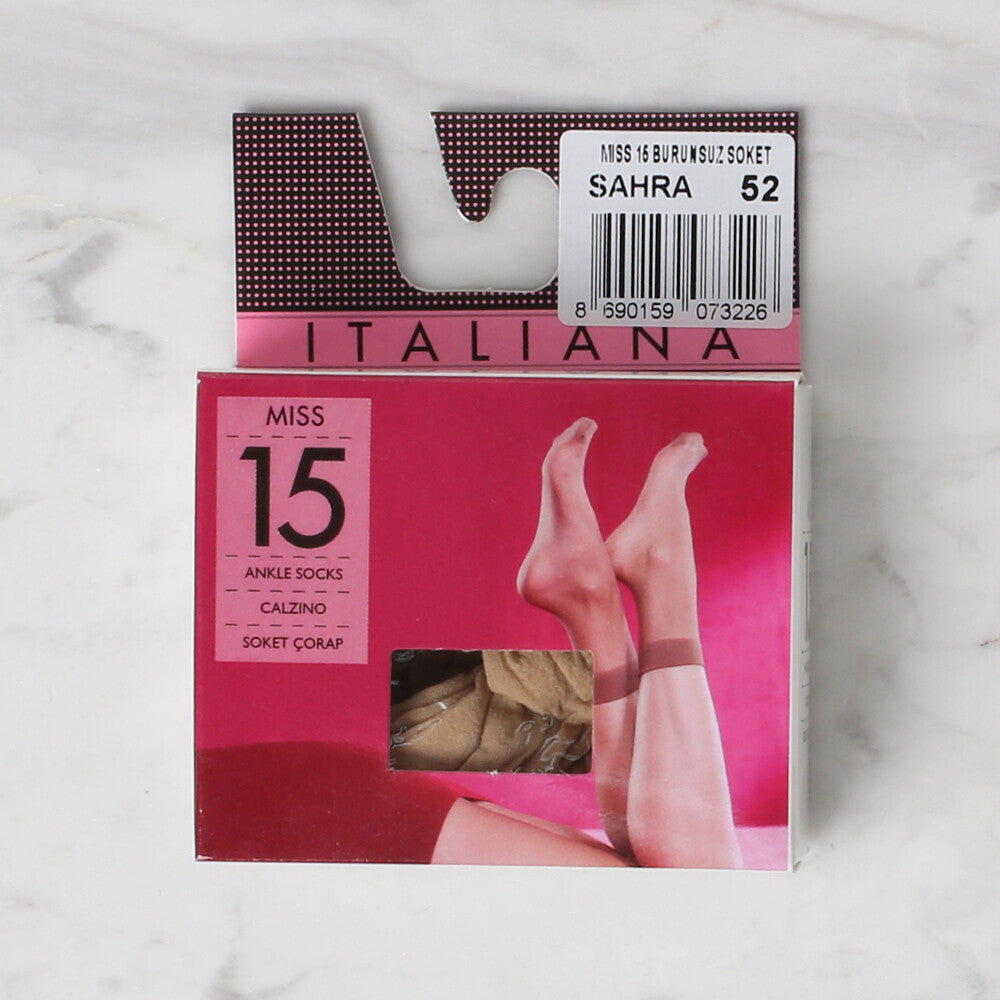 İTALIANA MISS 15 BURUNSUZ SOKET ÇORAP 52