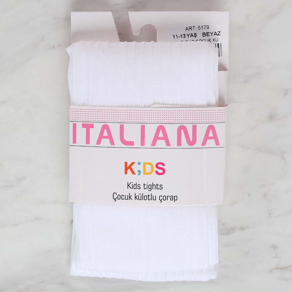 İtaliana 5179 Mehtap Çocuk Külotlu Çorap, Beyaz 11/13 Yaş