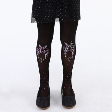 İtaliana 5204 Melek Çocuk Külotlu Çorap, Siyah 5/7 Yaş