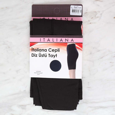 İtaliana 3795 Cepli Dizüstü Tayt Siyah 500 / 3 Beden