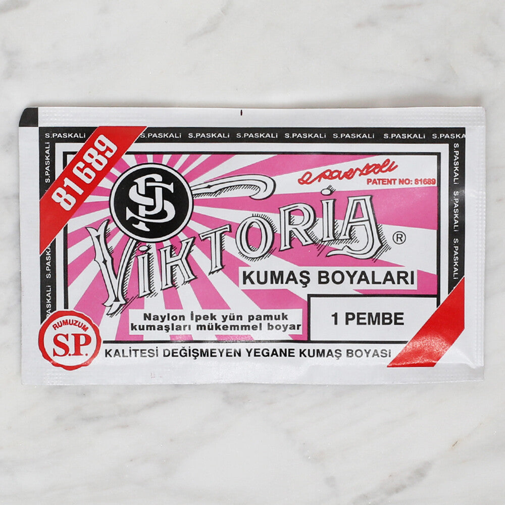 Viktoria Kumaş Boyası Pembe - 1