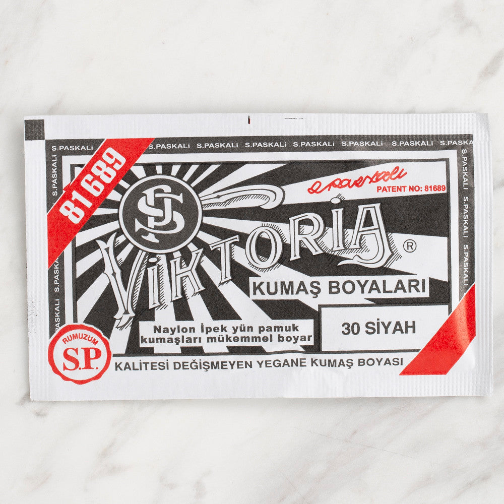 Viktoria Kumaş Boyası Siyah - 30