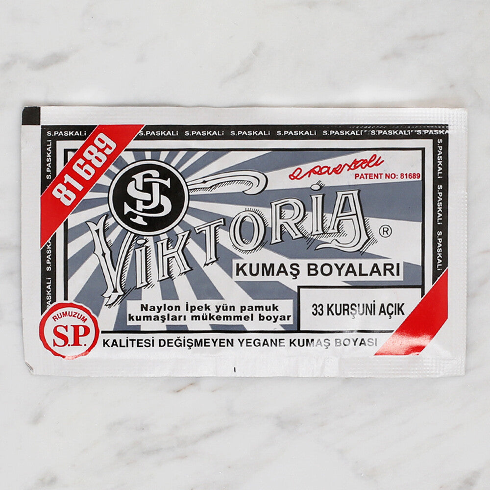 Viktoria Kumaş Boyası Kurşuni Açık - 33