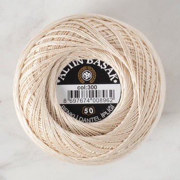 Altınbaşak No: 50 Kum Bej Klasik Renkli Dantel İpliği - 300 - 26