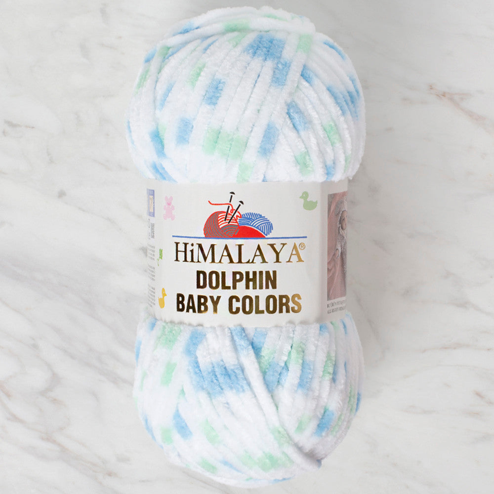 Himalaya Dolphin Baby Colors Kadife Ebruli El Örgü İpi - 80409