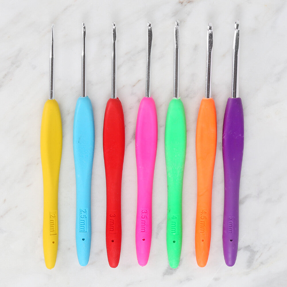 Loren Crafts 7'li Silikon Saplı Tığ Seti LRN-343