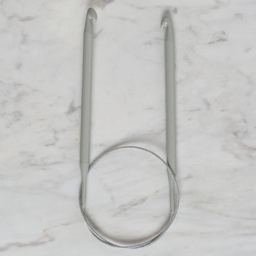 Yabalı 7 mm 60 cm Çelik Misinalı Gagalı Şiş - YBL - 345