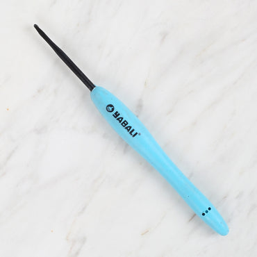 Yabalı Siyah Uçlu Yumuşak Saplı Turkuaz Yün Tığ YBL - 041 2,5 mm
