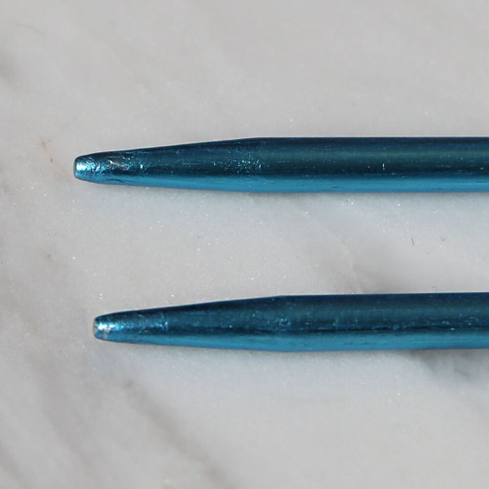 Yabalı 3 mm 35 cm Mavi Cetvelli Örgü Şişi - YBL-347