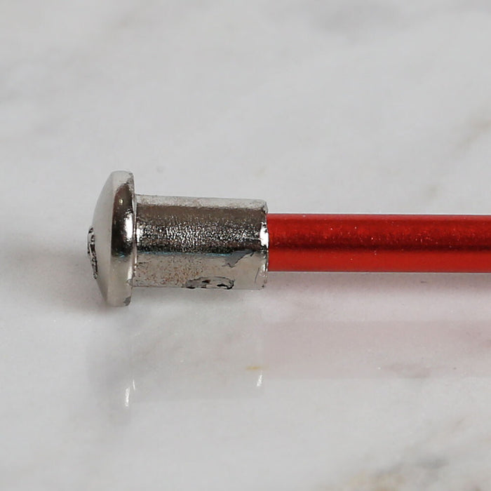 Yabalı 4 mm 35 cm Kırmızı Cetvelli Örgü Şişi - YBL-347