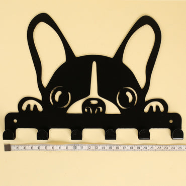 Loren Home Siyah Metal Köpek Anahtarlık