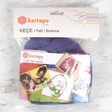 Kartopu Yün Keçe Mavi - K652