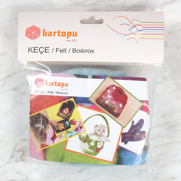 Kartopu Yün Keçe Mavi - K435