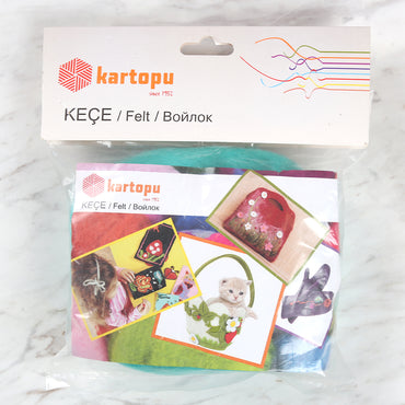 Kartopu Yün Keçe Yeşil - K438