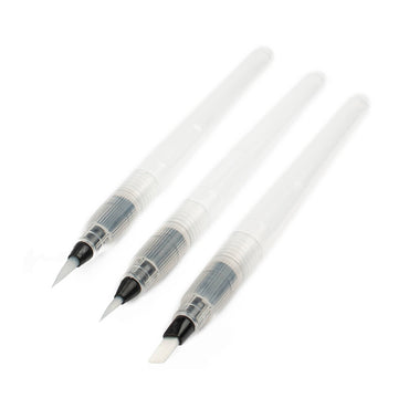 OLLYART 3'LÜ DOLDURULABİLİR SULU BOYA FIRÇALARI-LN-3103