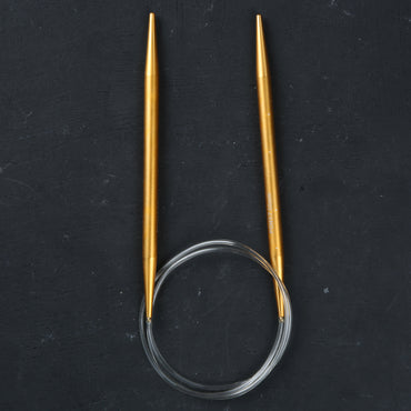 Pony Colour Smooth Durable 80 cm 7 mm Sarı Misinalı Örgü Şişi - 48415