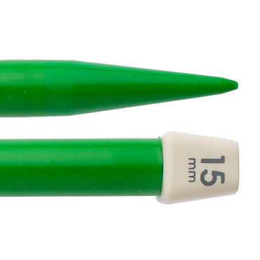 Pony Colour 15 mm 35 cm Yeşil Plastik Örgü Şişi - 57671