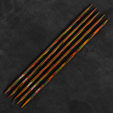 KnitPro Symfonie 4 mm 20 cm Ahşap 5'li Çorap Şişi - 20109