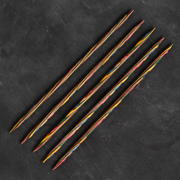 KnitPro Symfonie 5 mm 20 cm Ahşap 5'li Çorap Şişi - 20111