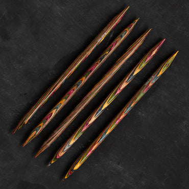 KnitPro Symfonie 8 mm 20 cm Ahşap 5'li Çorap Şişi - 20115