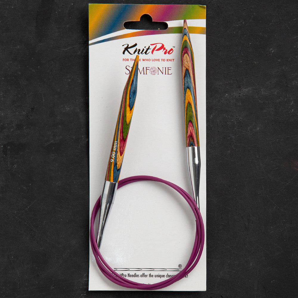 KnitPro Symfonie 9 mm 80 cm Misinalı Şiş - 21345