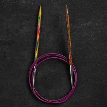 KnitPro Symfonie 4,5 mm 100 cm Ahşap Misinalı Şiş - 21353