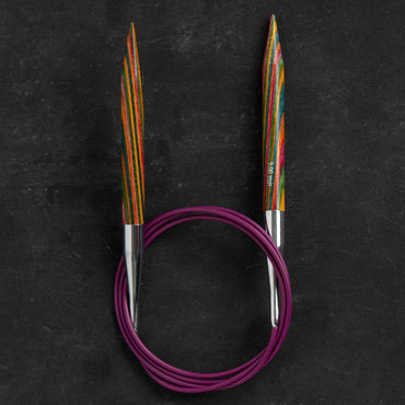 KnitPro Symfonie 9 mm 100 cm Ahşap Misinalı Şiş - 21360