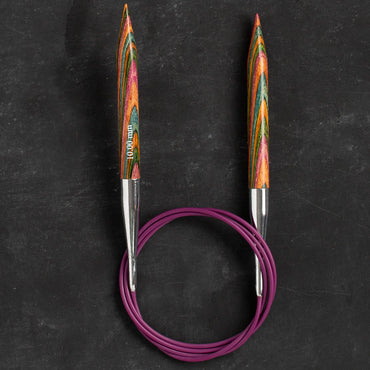 KnitPro Symfonie 10 mm 100 cm Ahşap Misinalı Şiş - 21361