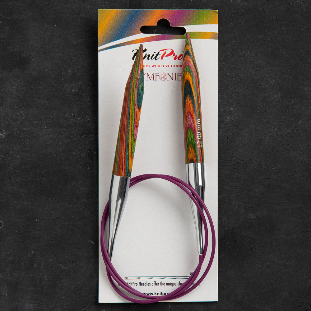 KnitPro Symfonie 12 mm 80 cm Misinalı Şiş - 21347