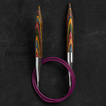 KnitPro Symfonie 12 mm 100 cm Ahşap Misinalı Şiş - 21362