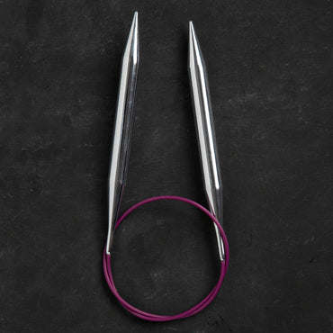 KnitPro Nova Metal 12 Mm 60 Cm Metal Mor Misinalı Şiş - 11332