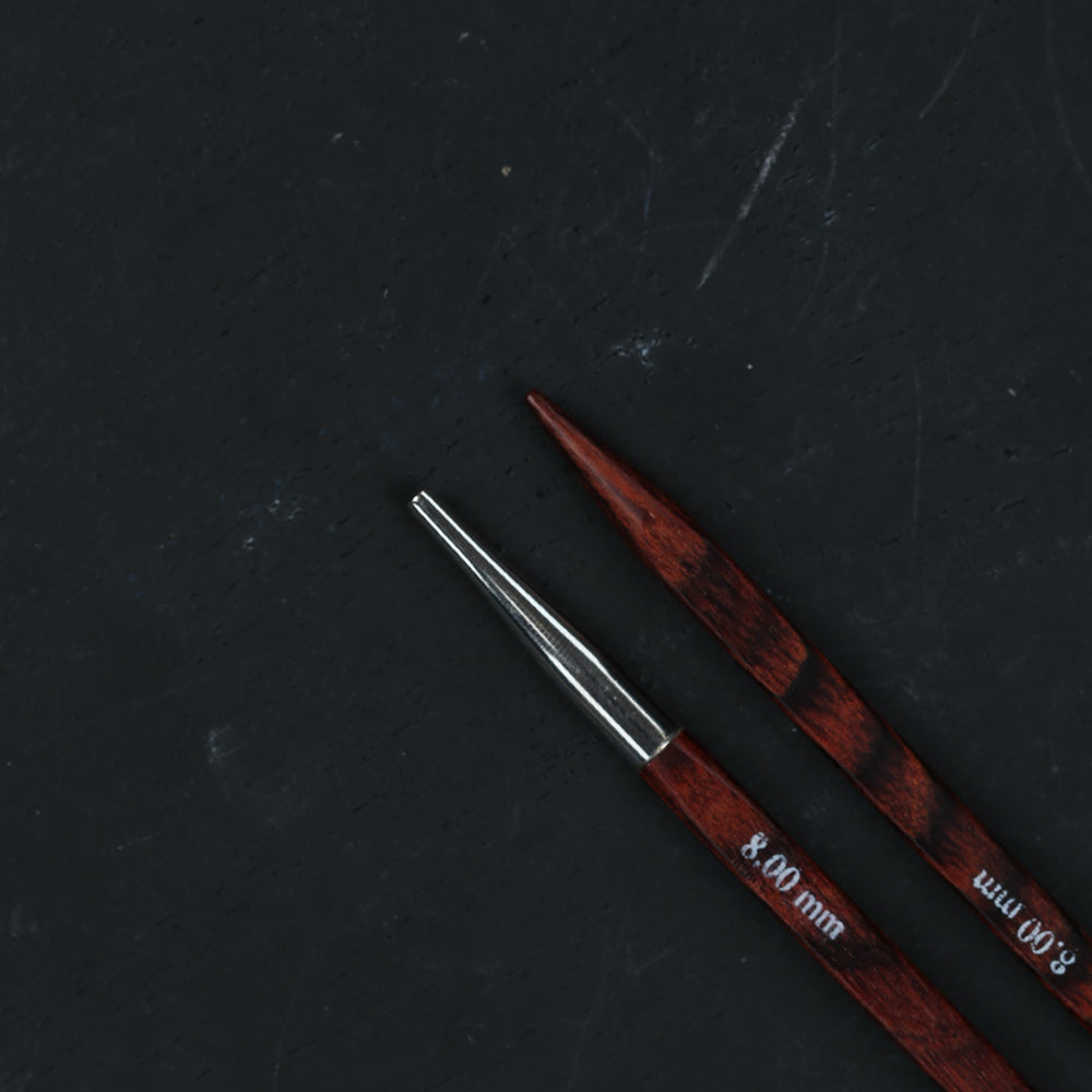 KnitPro Symfonie Cubics 8mm Değiştirilebilir Örgü Misina Şişi - 25408