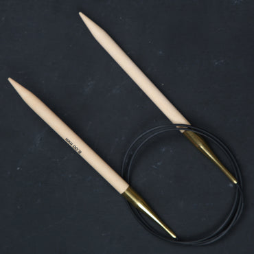 KnitPro Basix Birch Huş Ağacı 8mm 80cm Misinalı Şiş - 35335