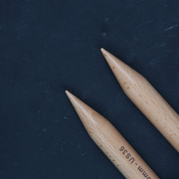 KnitPro Jumbo Birch 20mm 120cm Huş Ağacı Misinalı Şiş- 35360