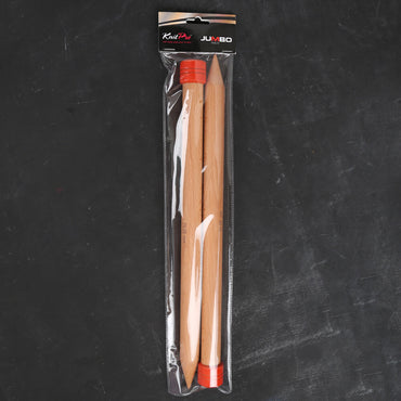 KnitPro Jumbo Birch Huş Ağacı 25 mm 40 cm Örgü Şişi - 35291