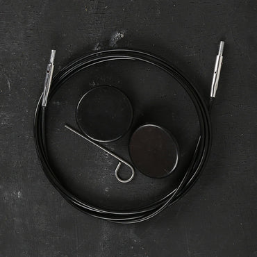 KnitPro Siyah 100 cm Tekli Ara Bağlantı Misinası - 10523