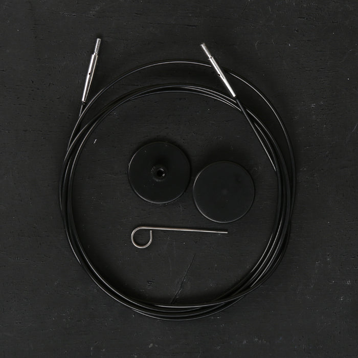 KnitPro Siyah 150 cm Tekli Ara Bağlantı Misinası - 10525