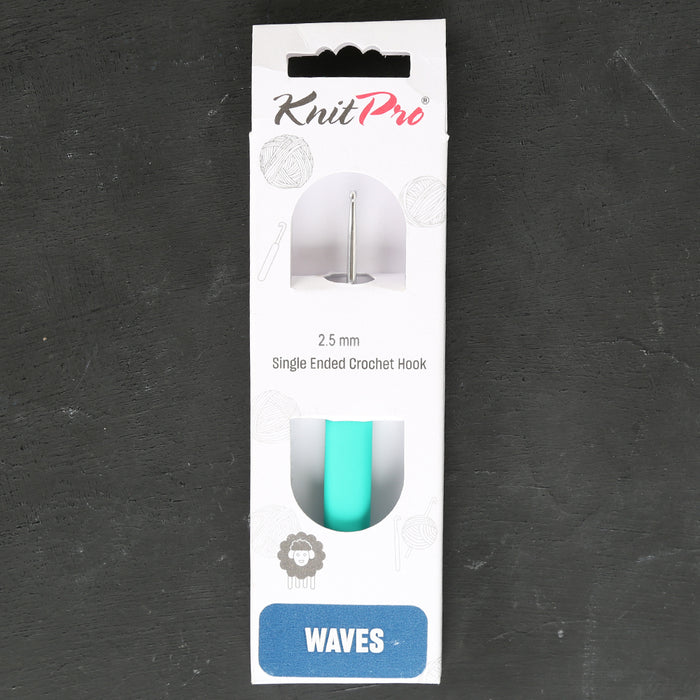KnitPro Waves 2.5mm Yeşil Yumuşak Saplı Yün Tığ - 30903