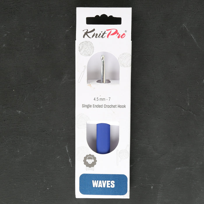 Knitpro Waves 4.5mm Mavi Yumuşak Saplı Yün Tığ - 30910