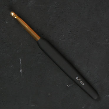 Knitpro Aluminum Gold 6.5mm Siyah Yumuşak Saplı Yün Tığ - 30881