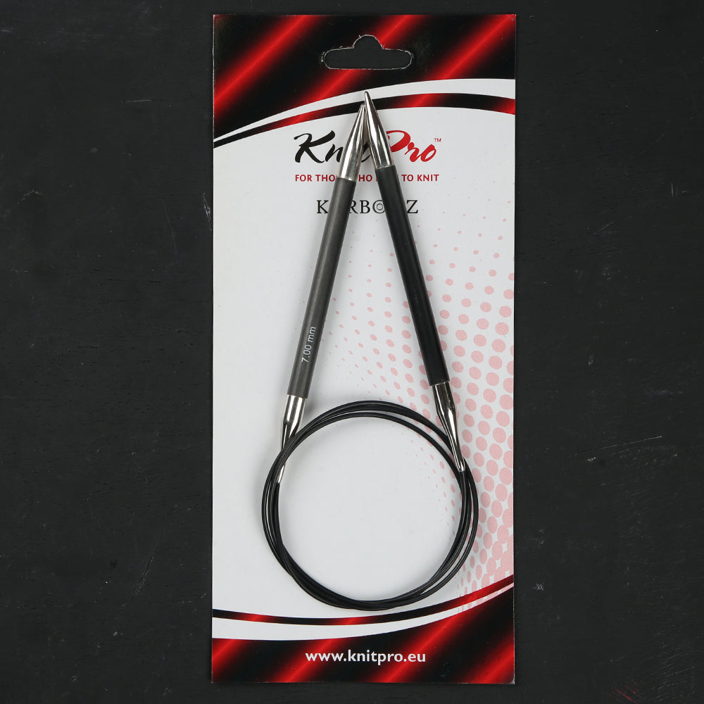 KnitPro Karbonz 7mm 100cm Misinalı Şiş - 41215 – Hobium
