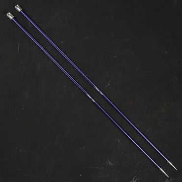 Knitpro Zing 4,5 mm 35 cm Mavi Metal Örgü Şişi - 47300