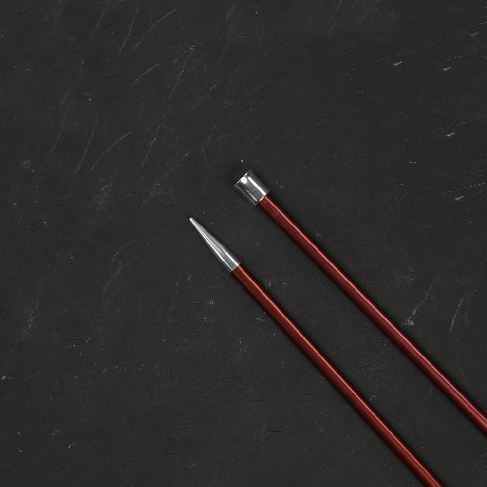 Knitpro Zing 5,5 mm 35 cm Kahverengi Metal Örgü Şişi - 47302