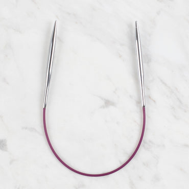 KnitPro Nova Metal 4,5 Mm 25 Cm Metal Mor Misinalı Şiş 10980