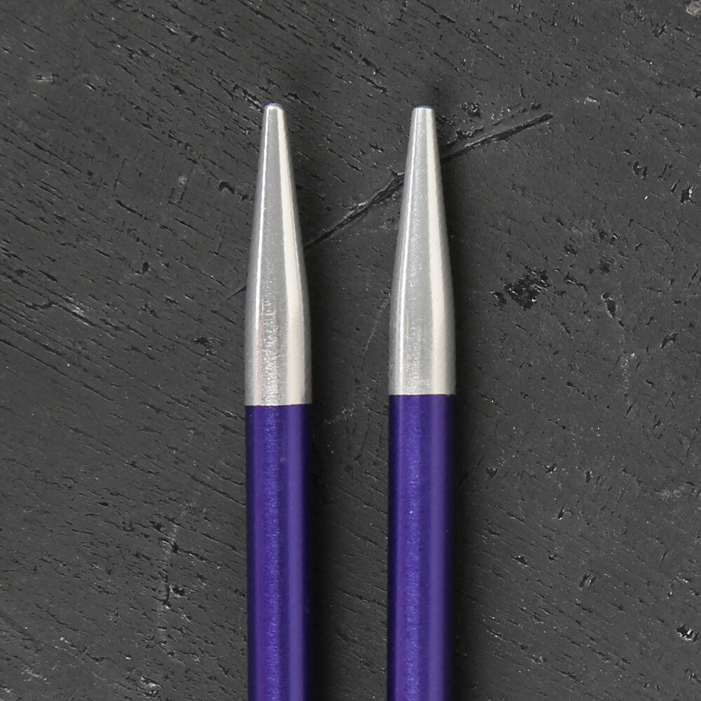 Knitpro Zing 4.50 mm Değiştirilebilir Misinalı Şiş Ucu Mor - 47504