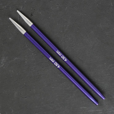 Knitpro Zing 4.50 mm Değiştirilebilir Misinalı Şiş Ucu Mor - 47504