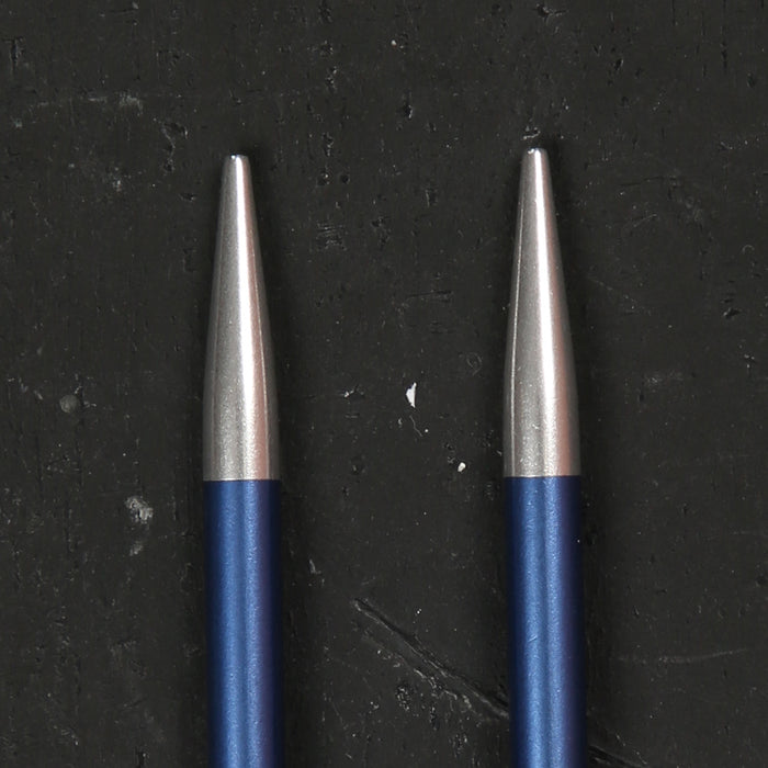 Knitpro Zing 4.00mm Değiştirilebilir Misinalı Kısa Şiş Ucu Mavi - 47523