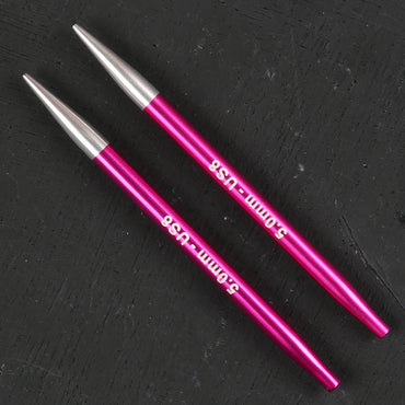 Knitpro Zing 5.0 mm Değiştirilebilir Misinalı Şiş Ucu Pembe - 47525